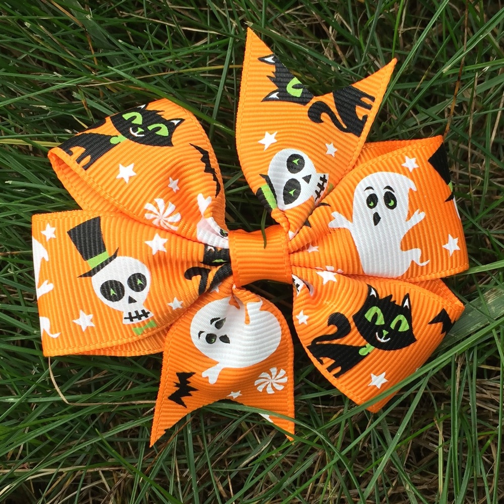 Girls Halloween Hair Bow